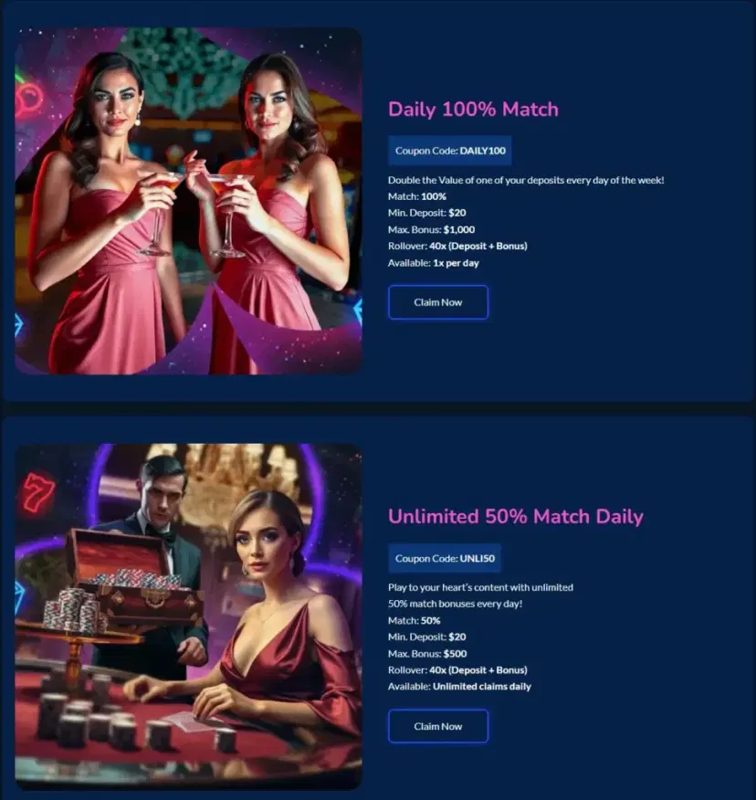 OnlineCasinoGames Other Bonuses