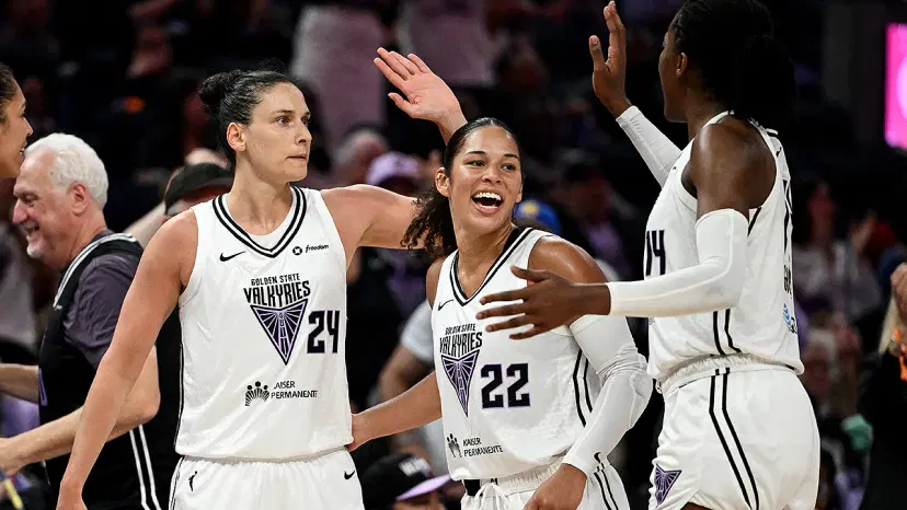 Veronica Burton and teammates