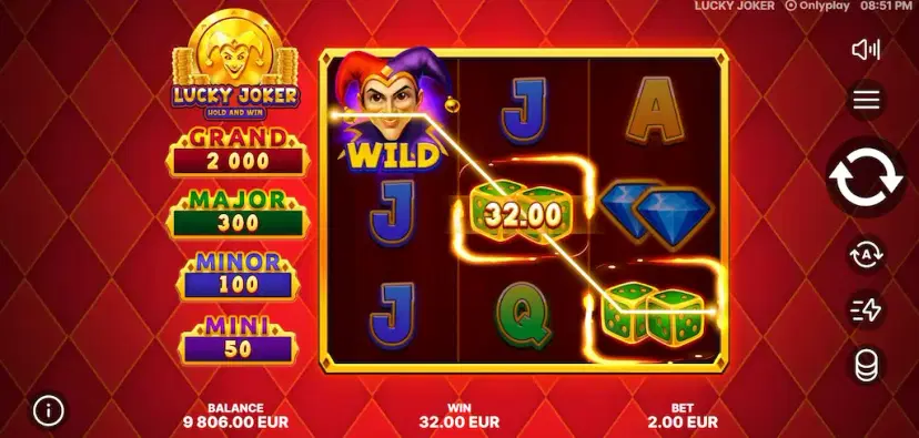 Lucky Joker Hold and Spin Main Features