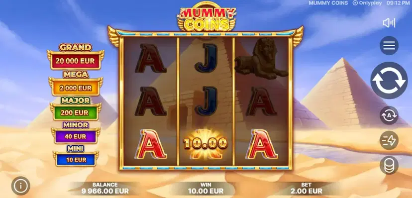 Mummy Coins Main Features