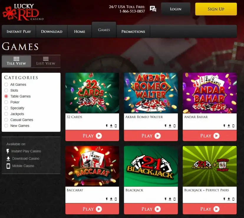 lucky red casino baccarat may 2026