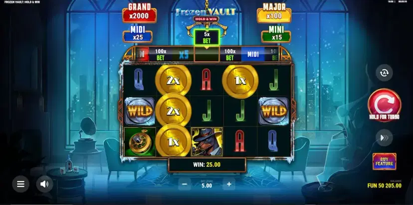 Frozen Vault Hold & Win News Claw Capture feature