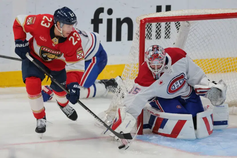 Carter Verhaeghe and Sam Montembeault
