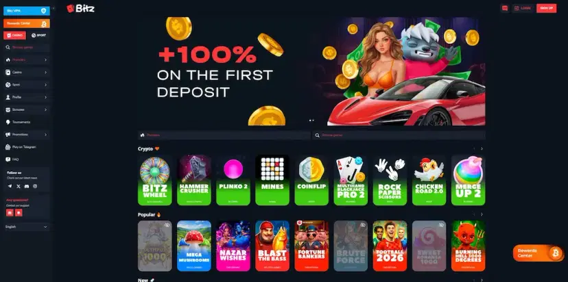 bitz.io casino crypto july 2026