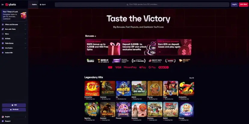 ybets casino crypto july 2026