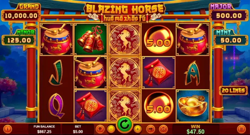 Blazing Horse Fire Drum