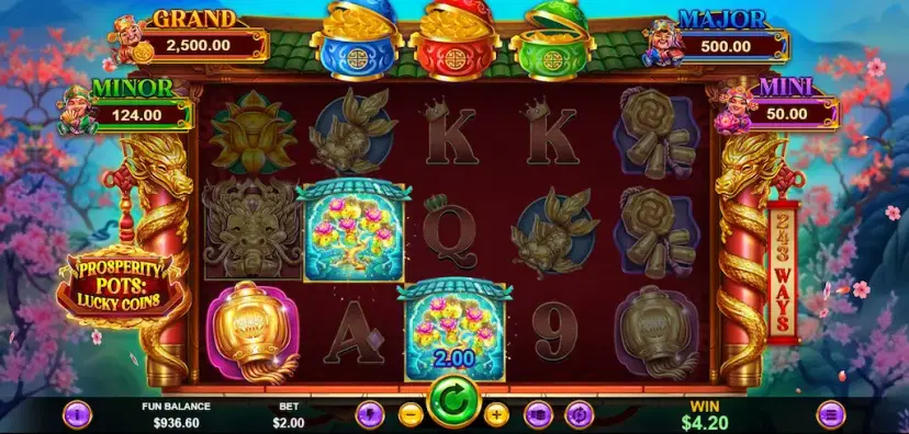 Prosperity Pots: Lucky Coins main features