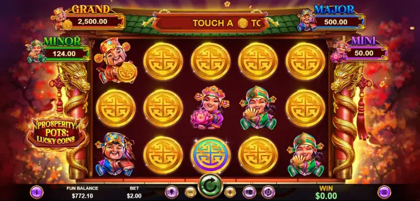 Prosperity Pots: Lucky Coins Jackpot Pick Feature