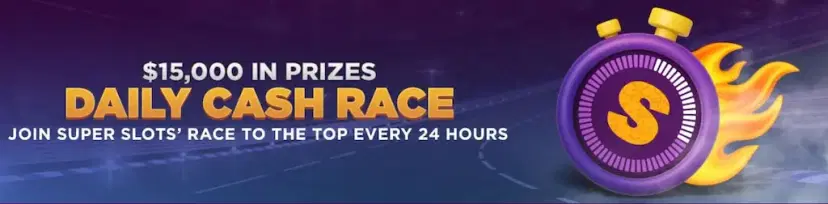 Super Slots Casino Daily Cash Race