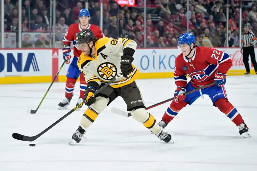 David Pastrnak and Cole Caufield