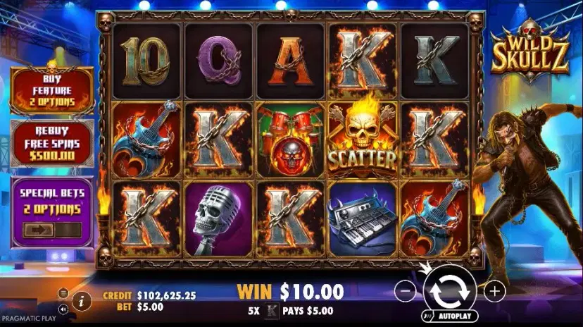 Wild Skullz main features