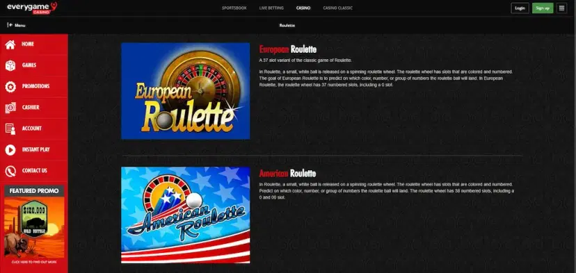 everygame casino roulette may 2026