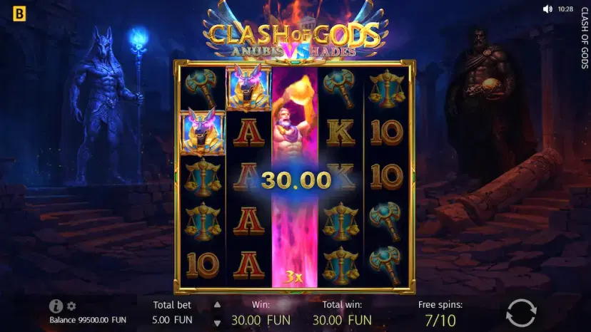 Clash of Gods: Anubis vs Hades main features