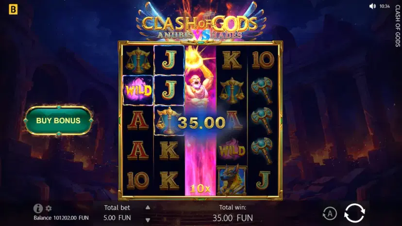 Clash of Gods: Anubis vs Hades Dueling Spins