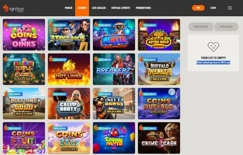 ignition casino betsoft may 2026