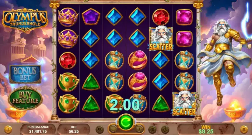 olympus thunderhold bonus bet