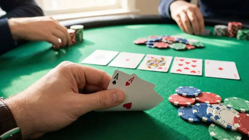 texas hold'em poker AAs