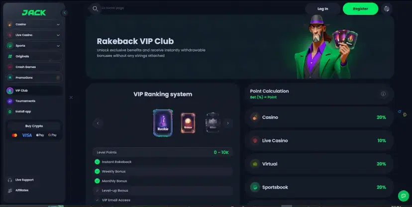 jack casino rewards program june 2026