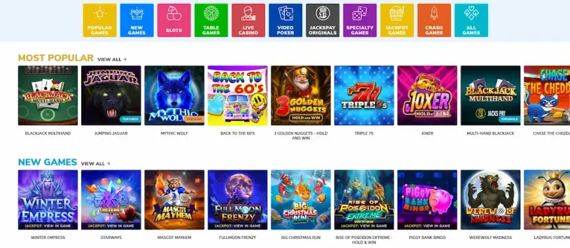 jackspay casino features june 2026