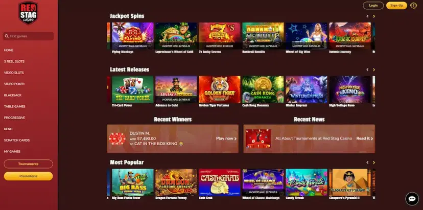red stag casino features june 2026