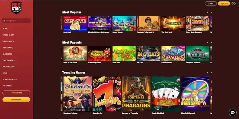 red stag casino games june 2026