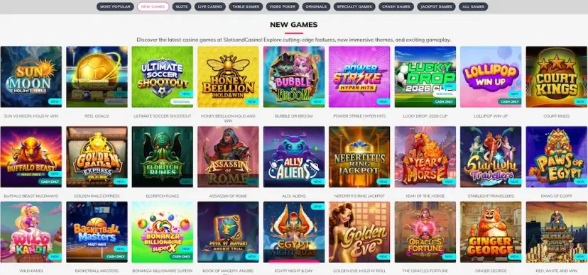 slotsandcasino games june 2026