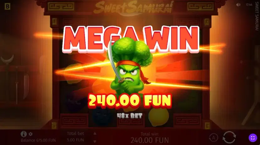 sweet samurai win slice