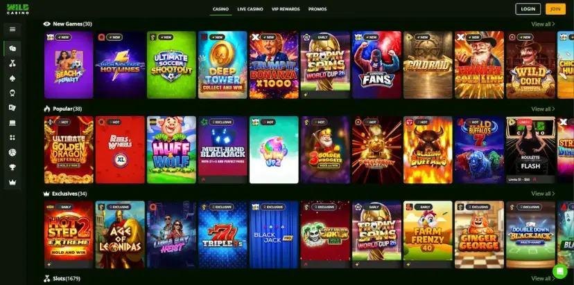 wild casino games june 2026