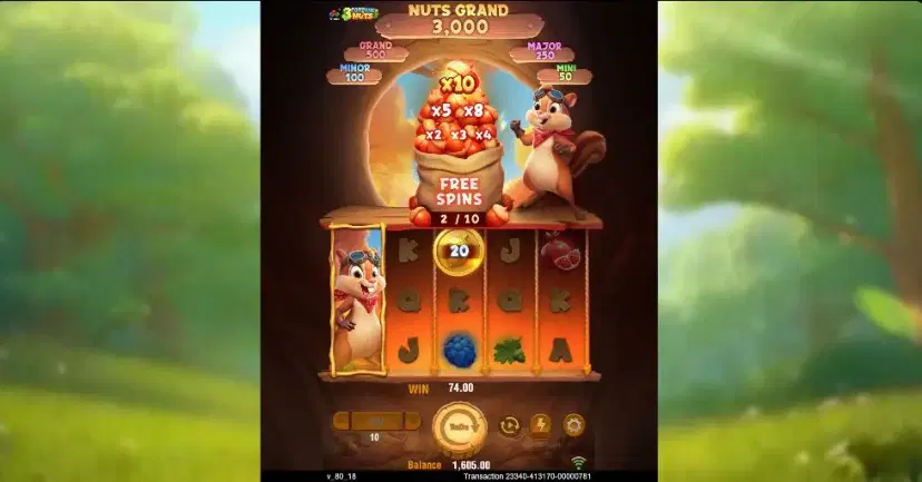 3 fortune nuts free game