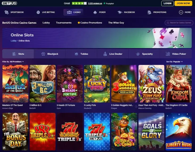betus casino games july 2026