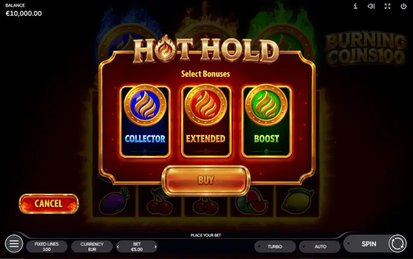 burning coins bonus buy