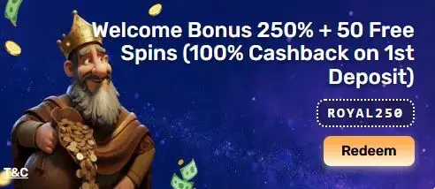 dream royale casino welcome bonus