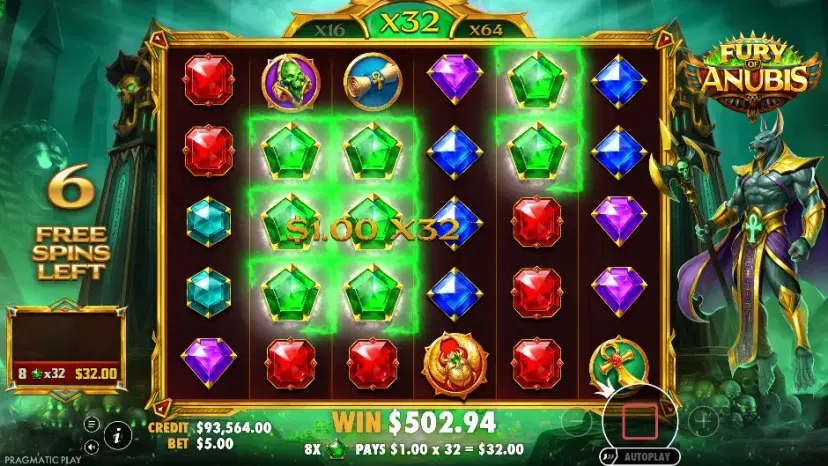 fury of anubis free spins 3