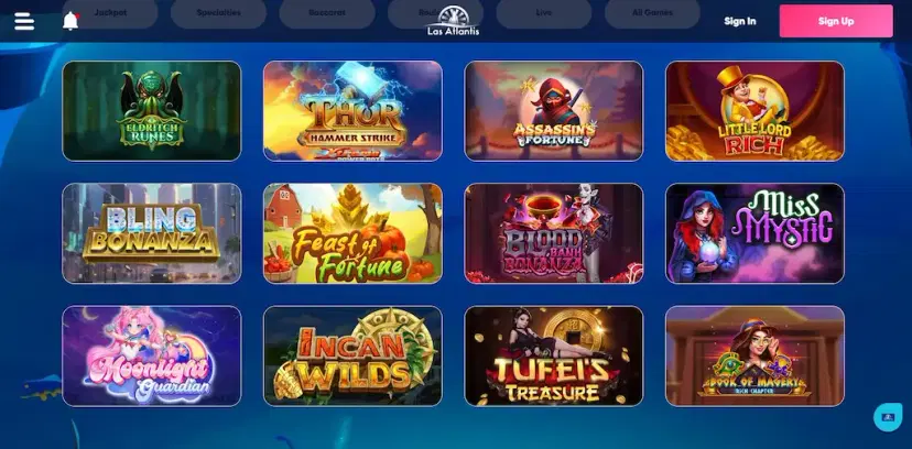 las atlantis casino games july 2026