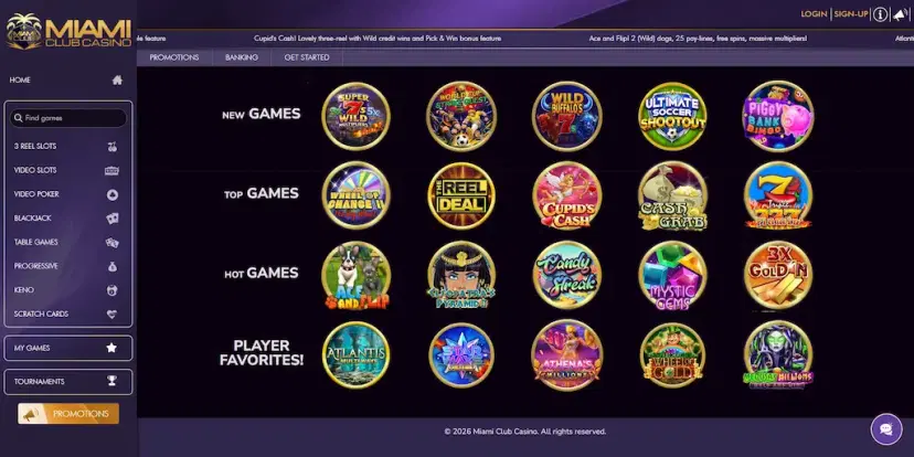 miami club casino features july 2026