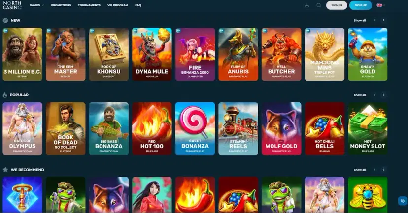 north casino games july 2026