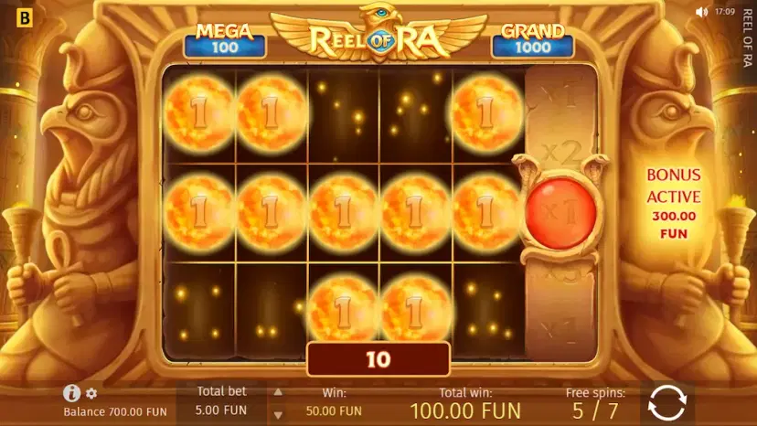 reel of ra free spins
