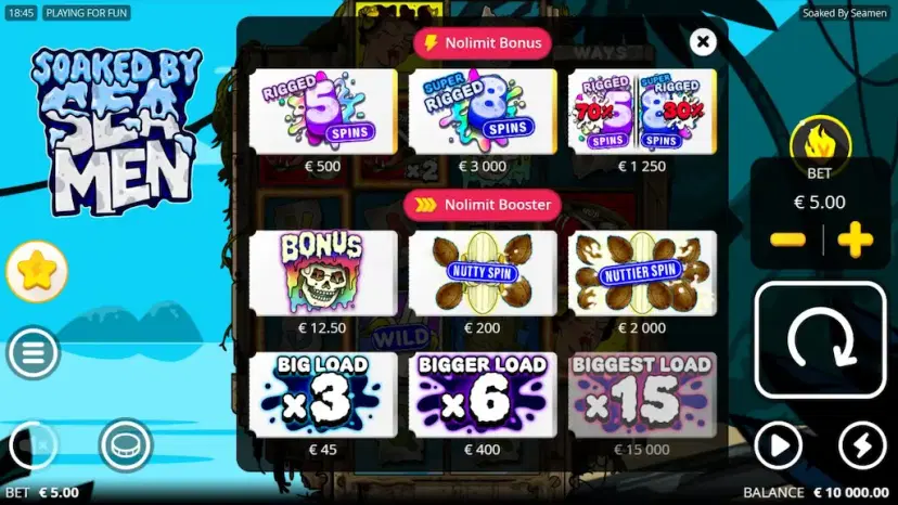 soaked by seamen nolimit bonus & nolimit boosters