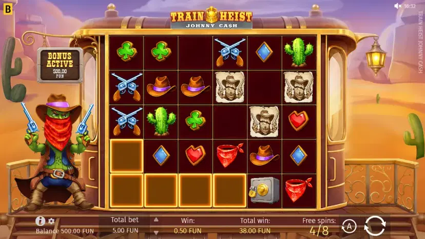 train heist johnny cash free spins