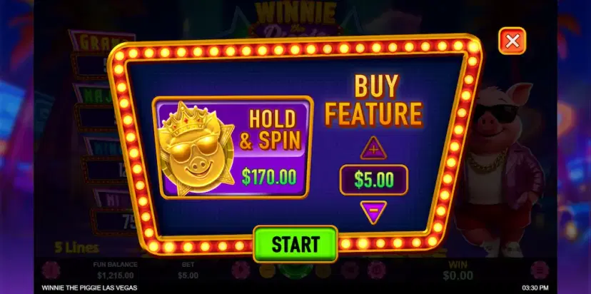 winnie the piggie las vegas buy feature