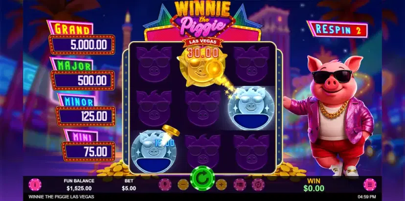 winnie the piggie las vegas hold & spin