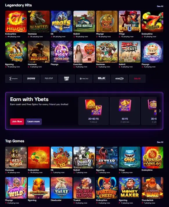 ybets casino features july 2026
