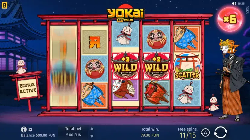 yokai free spins