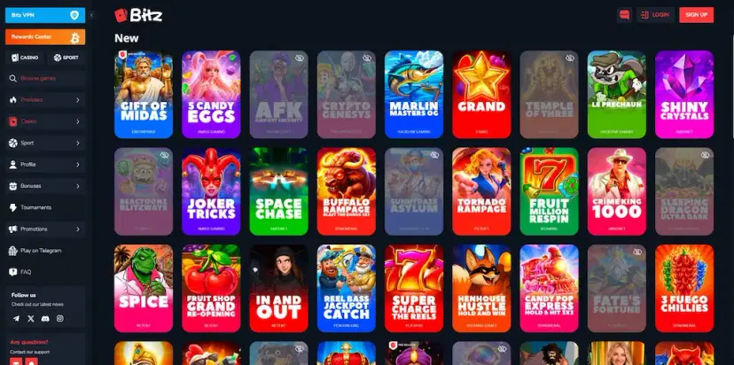 bitz.io casino games aug 2026