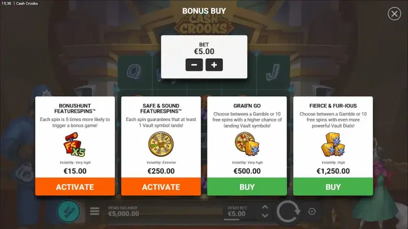 cash crooks bonus buy