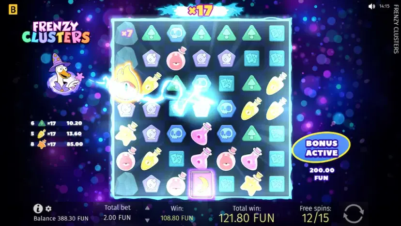 frenzy clusters special symbols