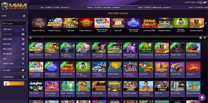 miami club casino games aug 2026