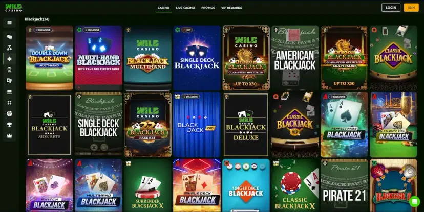 wild casino blackjack casino guide