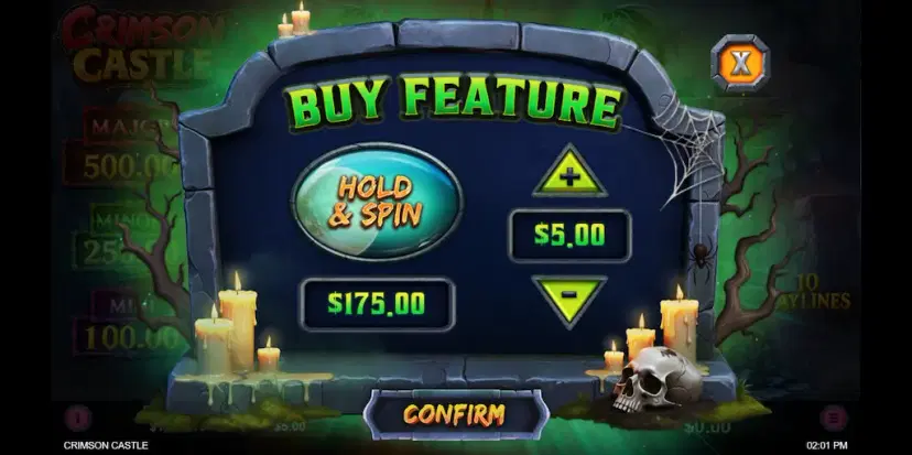crimson castle buy feature