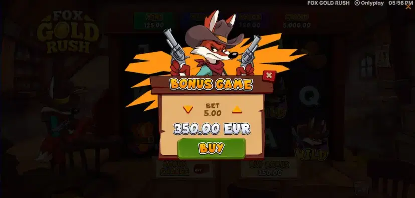 fox gold rush bonus buy